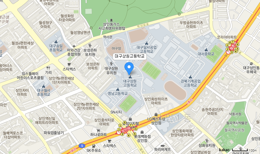 학교 찾아오시는 길 지도